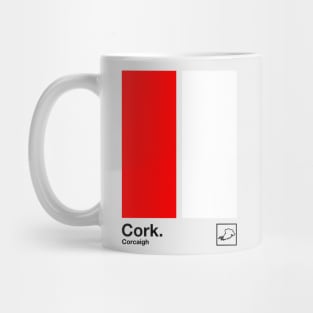 County Cork / Original Retro Style Minimalist Poster Design Mug